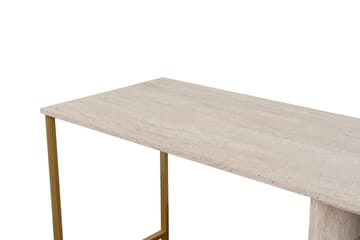 Hu Skrivbord 60x240 cm - Beige/Guld - Möbler - Hemmakontor - Skrivbord