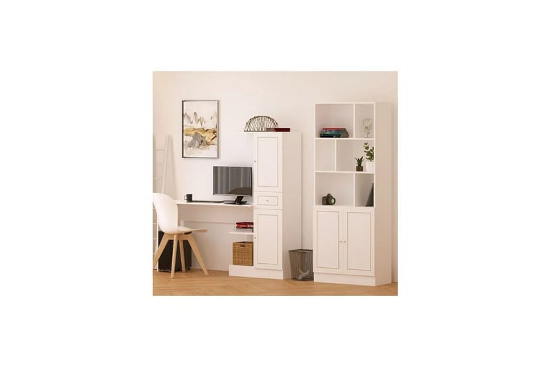 Isvorn Möbelset För Kontor - Matt Vit - Möbler - Hemmakontor - Möbelset för kontor
