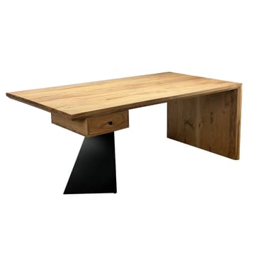 Ivoena Skrivbord 180 cm - Naturfärgad akacia/svart - Möbler - Hemmakontor - Skrivbord