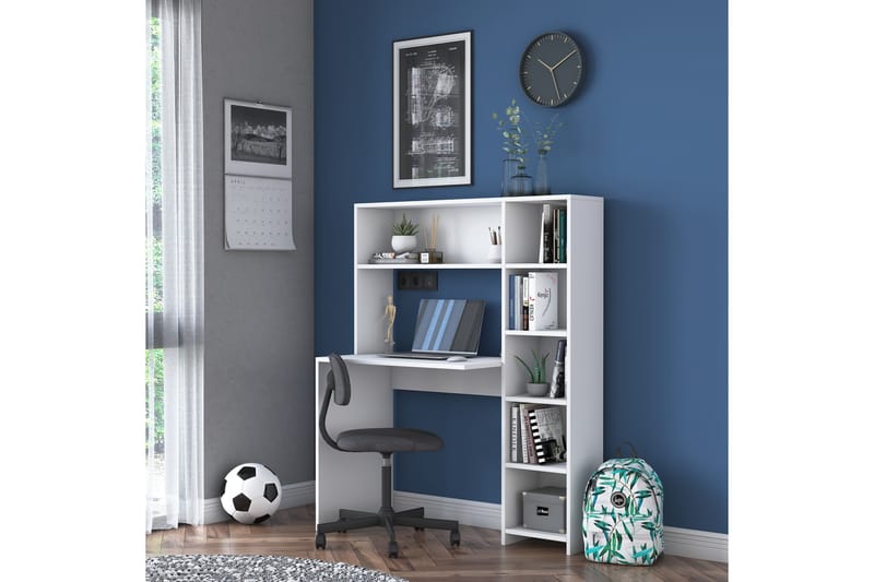 KHIRTOL Skrivbord 113 cm Vit -   - Bord - Skrivbord