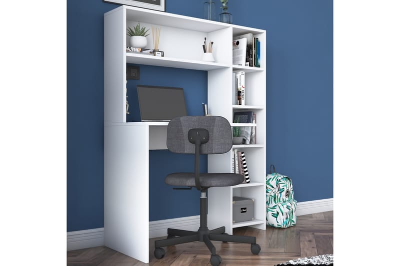 KHIRTOL Skrivbord 113 cm Vit - Bord - Skrivbord