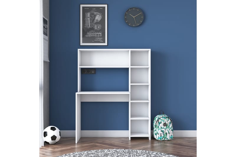 KHIRTOL Skrivbord 113 cm Vit -   - Bord - Skrivbord