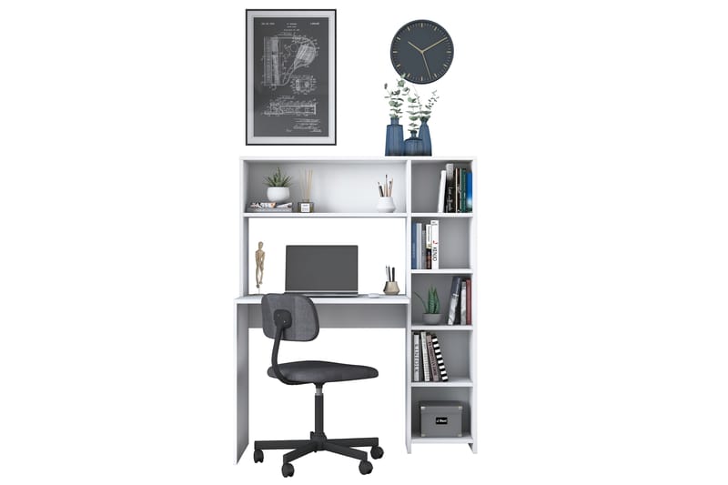 KHIRTOL Skrivbord 113 cm Vit -   - Bord - Skrivbord