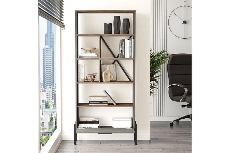 Kontorsmöbelset Enor 9 Argentu / Antracit - Silver/Antracit - Möbler - Hemmakontor - Möbelset för kontor