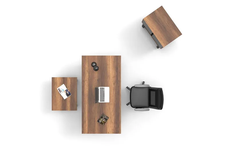 Kontorsmöbelset Mono 08 Barock / Antracit, Antracit