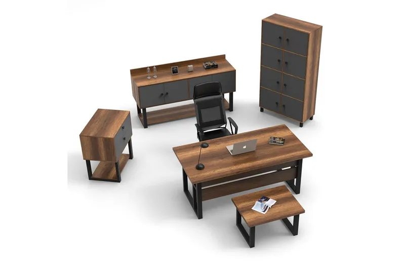 Kontorsmöbelset Mono 11 Barock / Antracit, Antracit