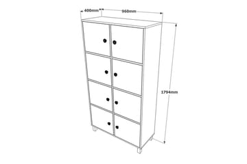 Kontorsmöbelset Mono 11 Barock / Antracit - Antracit - Möbler - Hemmakontor - Möbelset för kontor