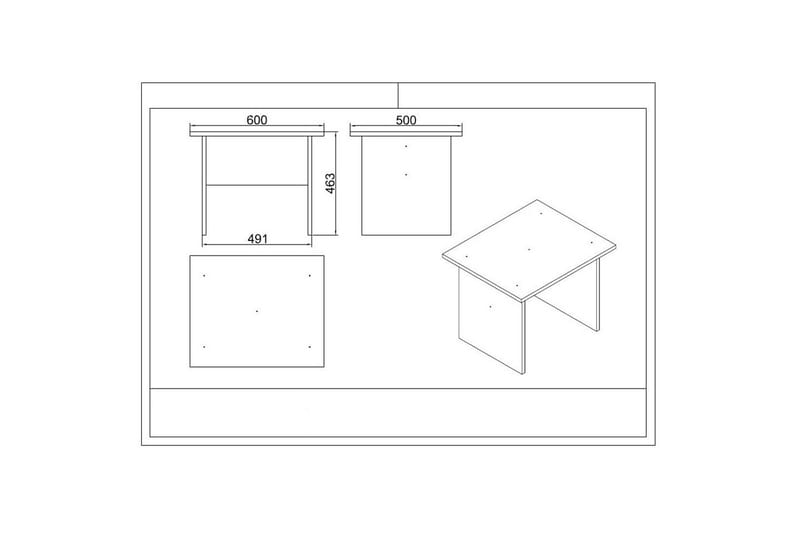 Kontorsmöbelset Raveena 18 Vit - Vit - Möbler - Hemmakontor - Möbelset för kontor