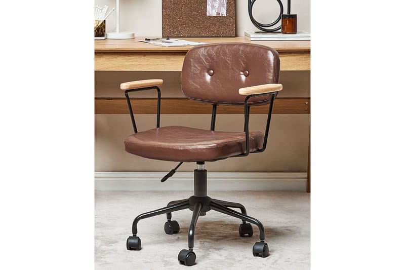 Kontorsstol Algerita Brun - Brun - Möbler - Hemmakontor - Kontorsstol