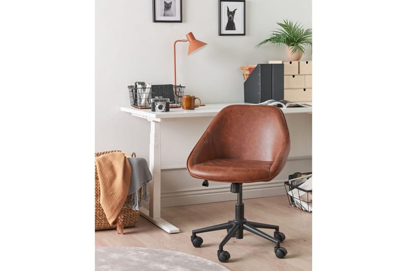 Kontorsstol Bardsdale Brun/Svart - Brun/Svart - Möbler - Hemmakontor - Kontorsstol
