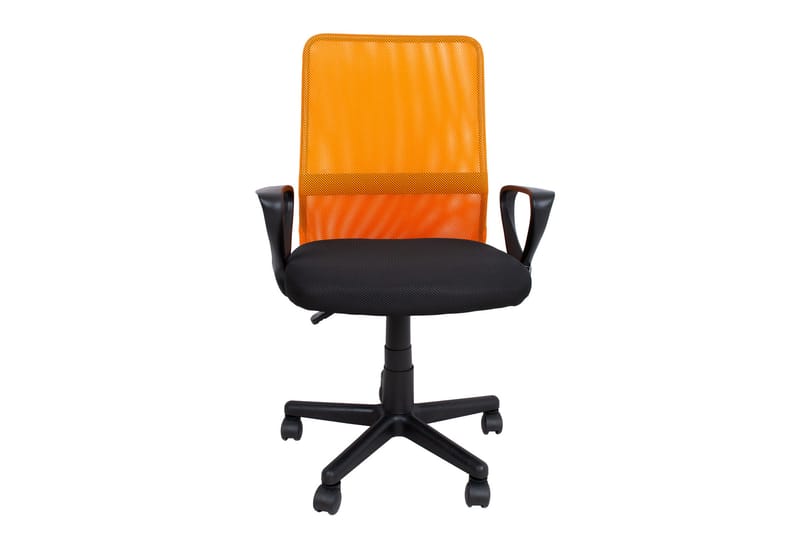 BELINDA Kontorstol Svart/Orange - Möbler - Hemmakontor - Kontorsstol