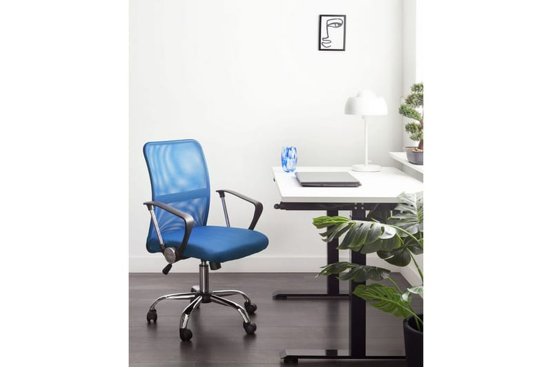 Kontorsstol Best Blå/Silver/Blå - Blå/Silver/Blå - Möbler - Hemmakontor - Kontorsstol