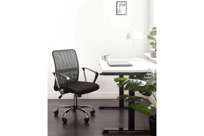 Kontorsstol Best Svart/Silver - Svart/Silver - Möbler - Hemmakontor - Kontorsstol