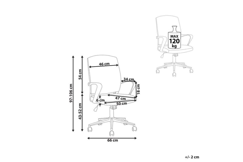 Kontorsstol Bonny Svart - Svart - Möbler - Hemmakontor - Kontorsstol