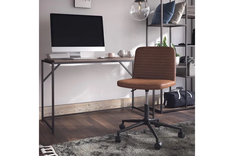 Corey Kontorsstol Höj och sänkbar Brun - Queer Eye - Möbler - Hemmakontor - Kontorsstol