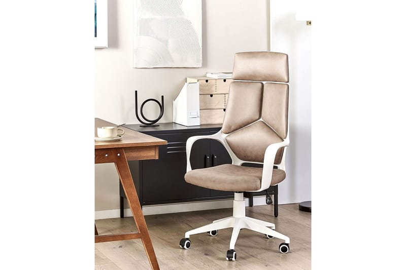 Kontorsstol Delight Beige/vit - Beige/vit - Möbler - Hemmakontor - Kontorsstol