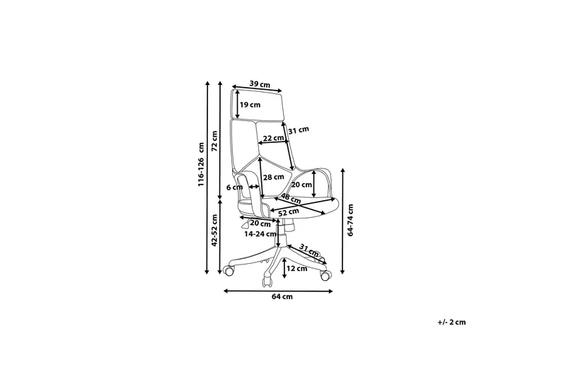 Delight Kontorsstol - Blå - Möbler - Hemmakontor - Kontorsstol