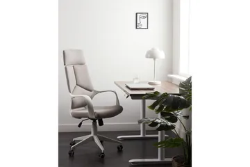 Kontorsstol Delight Taupe/vit - Taupe/vit - Möbler - Hemmakontor - Kontorsstol