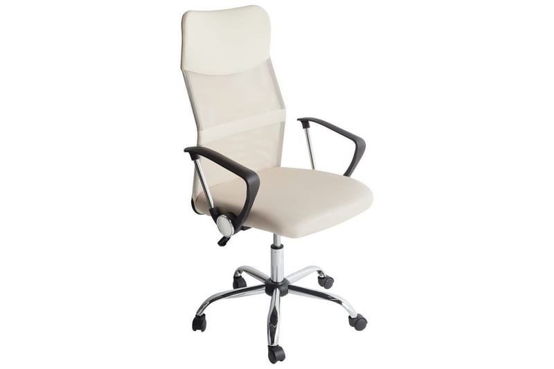 Kontorsstol Design Beige/Svart/Silver - Beige/Svart/Silver - Möbler - Hemmakontor - Kontorsstol