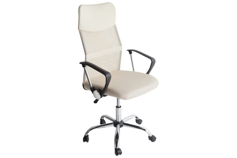 Kontorsstol Design Beige/Svart/Silver - Beige/Svart/Silver - Möbler - Hemmakontor - Kontorsstol