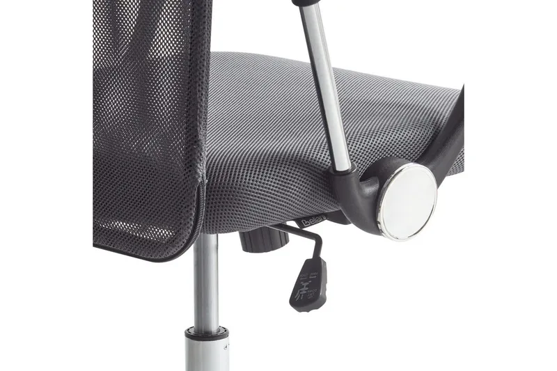 Kontorsstol Design Grå/svart/silver - Grå/svart/silver - Möbler - Hemmakontor - Kontorsstol