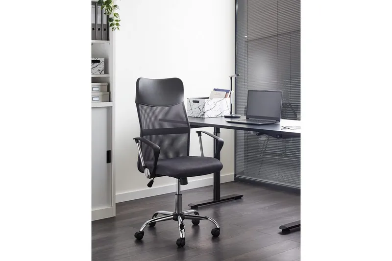 Kontorsstol Design Grå/svart/silver - Grå/svart/silver - Möbler - Hemmakontor - Kontorsstol