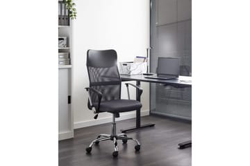 Kontorsstol Design Grå/svart/silver - Grå/svart/silver - Möbler - Hemmakontor - Kontorsstol