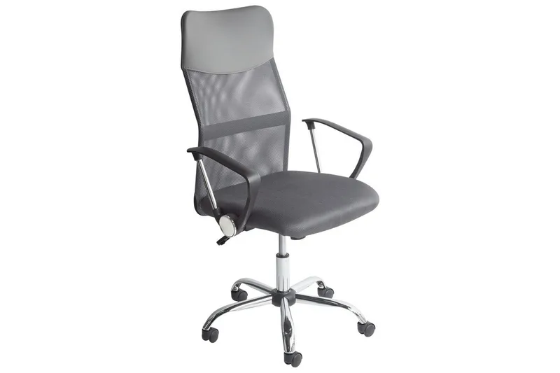 Kontorsstol Design Grå/svart/silver - Grå/svart/silver - Möbler - Hemmakontor - Kontorsstol