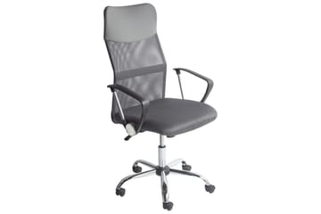 Kontorsstol Design Grå/svart/silver - Grå/svart/silver - Möbler - Hemmakontor - Kontorsstol