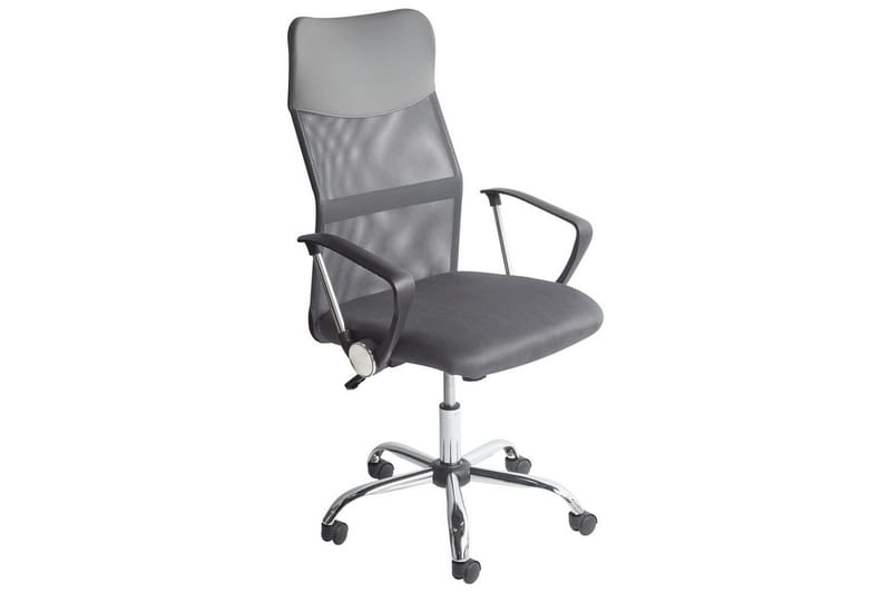 Kontorsstol Design Grå/svart/silver - Grå/svart/silver - Möbler - Hemmakontor - Kontorsstol