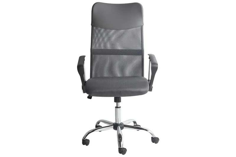 Kontorsstol Design Grå/svart/silver - Grå/svart/silver - Möbler - Hemmakontor - Kontorsstol