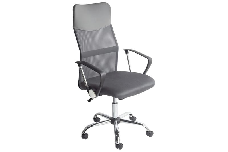Kontorsstol Design Grå/svart/silver - Grå/svart/silver - Möbler - Hemmakontor - Kontorsstol