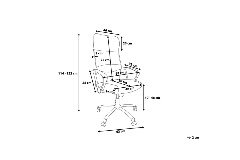 Design Kontorsstol - Vit - Möbler - Hemmakontor - Kontorsstol