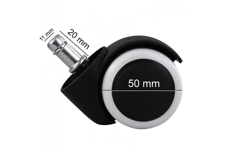 Galten Hjul för Skrivbordsstol 5-pack - Svart - Möbler - Hemmakontor - Kontorsstol