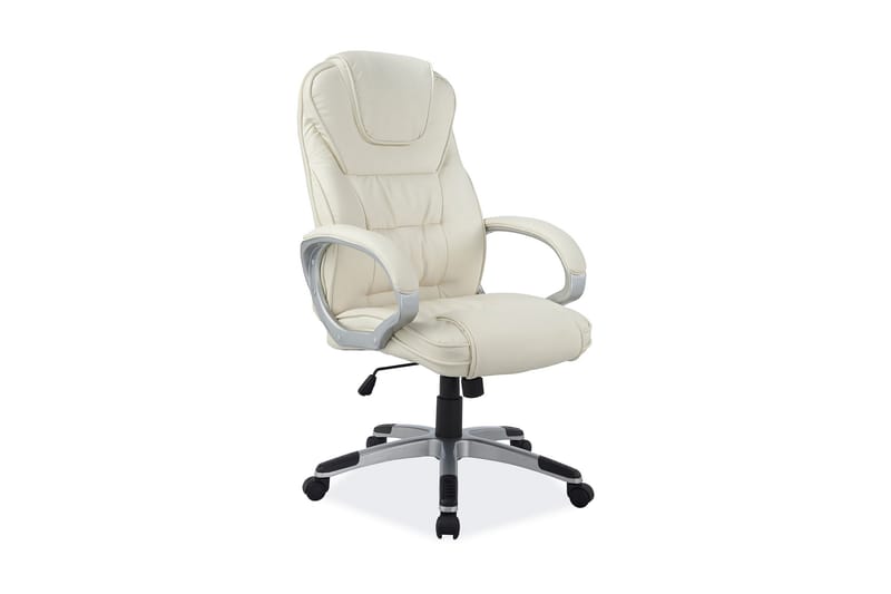 GENESEE Kontorsstol Ställbar Konstläder/Beige - Möbler - Hemmakontor - Kontorsstol