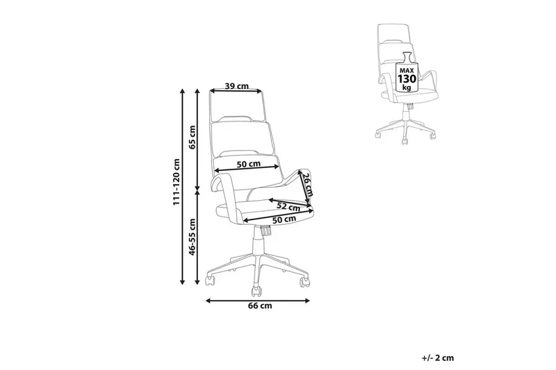 Kontorsstol Grandiose Blå/Svart - Blå/Svart - Möbler - Hemmakontor - Kontorsstol