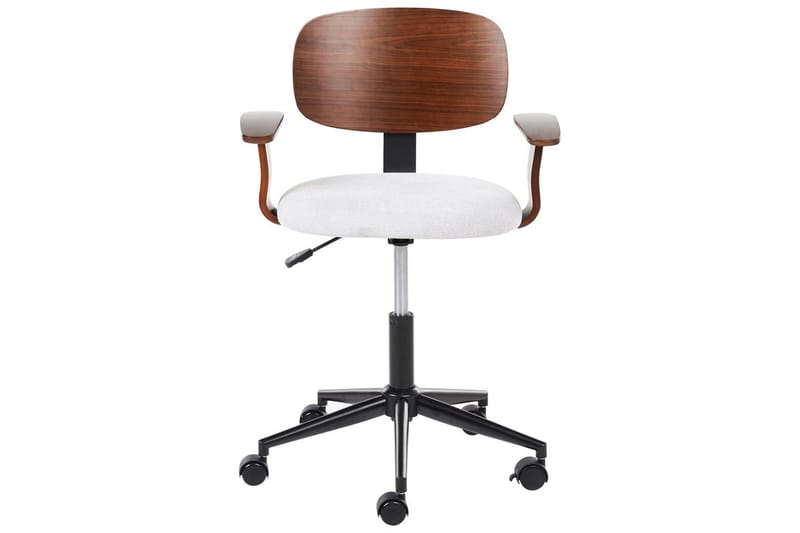 Kontorsstol Gunnison - Mörkt trä, grått - Möbler - Hemmakontor - Kontorsstol