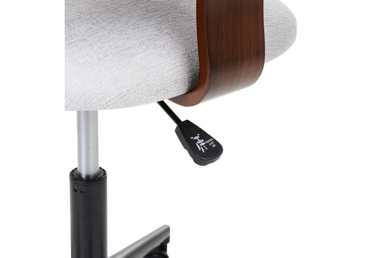 Kontorsstol Gunnison - Mörkt trä, grått - Möbler - Hemmakontor - Kontorsstol