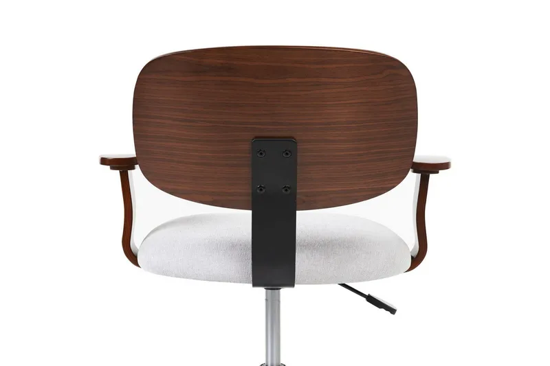 Kontorsstol Gunnison - Mörkt trä, grått - Möbler - Hemmakontor - Kontorsstol