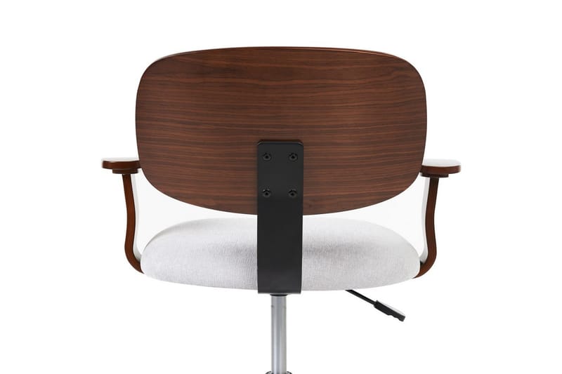 Kontorsstol Gunnison - Mörkt trä, grått - Möbler - Hemmakontor - Kontorsstol