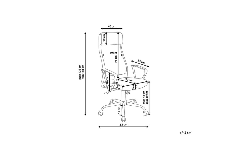 Hanfling Kontorsstol - Vit - Möbler - Hemmakontor - Kontorsstol