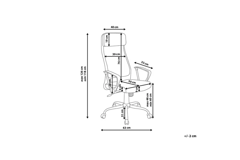 Hanfling Kontorsstol - Vit - Möbler - Hemmakontor - Kontorsstol