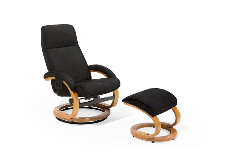 Hero Recliner med fotpall - Svart - Kök & hushåll - Personvård & hälsa - Massage & välbefinnande - Massagestolar & massagefåtöljer