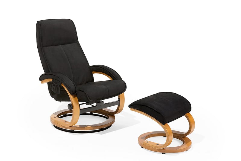 Hero Recliner med fotpall - Svart - Kök & hushåll - Personvård & hälsa - Massage & välbefinnande - Massagestolar & massagefåtöljer