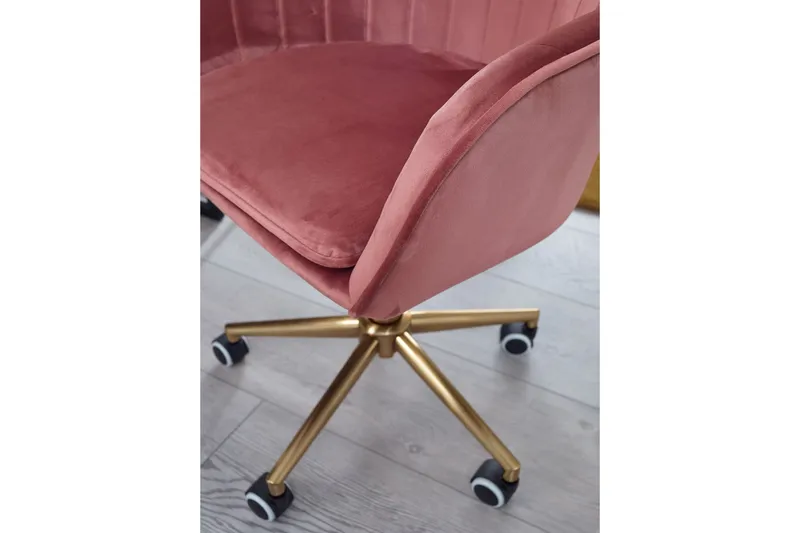 Hubdam Kontorsstol - Rosa/Guld - Möbler - Hemmakontor - Kontorsstol