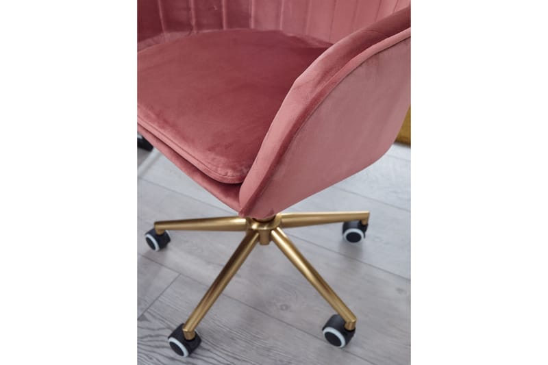 Hubdam Kontorsstol - Rosa/Guld - Möbler - Hemmakontor - Kontorsstol