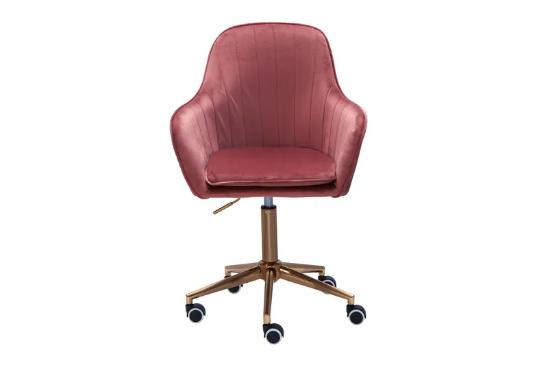 Hubdam Kontorsstol - Rosa/Guld - Möbler - Hemmakontor - Kontorsstol