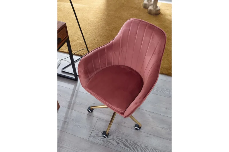 Hubdam Kontorsstol - Rosa/Guld - Möbler - Hemmakontor - Kontorsstol
