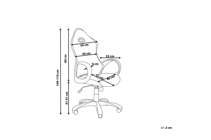Ichair Kontorsstol - Svart/Vit - Möbler - Hemmakontor - Kontorsstol