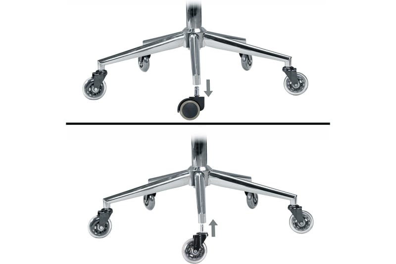 Izic Hjul till Kontorsstol 5-pack - Transparent - Möbler - Hemmakontor - Kontorsstol